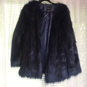 Faux fur coat